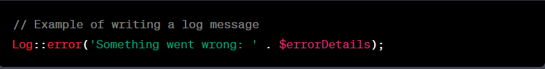 1.1. Logging and Error Handling